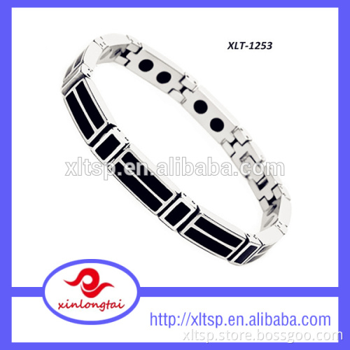 cheap custom silicone bracelet Cool silver bracelet with germanium